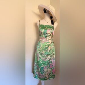 Christian Lacroix  Green and Pink Dress